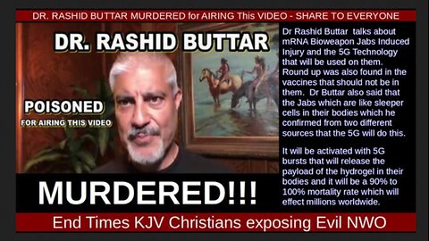 DR. RASHID BUTTAR MURDERED for AIRING This VIDEO - SHARE TO EVERYONE