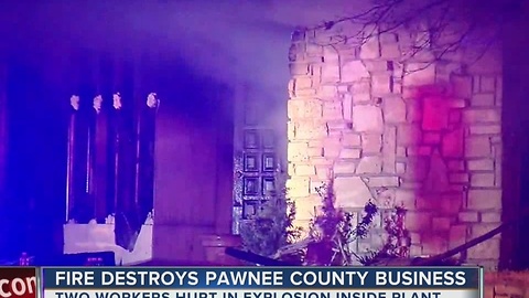 Fire Destroys Pawnee County Business