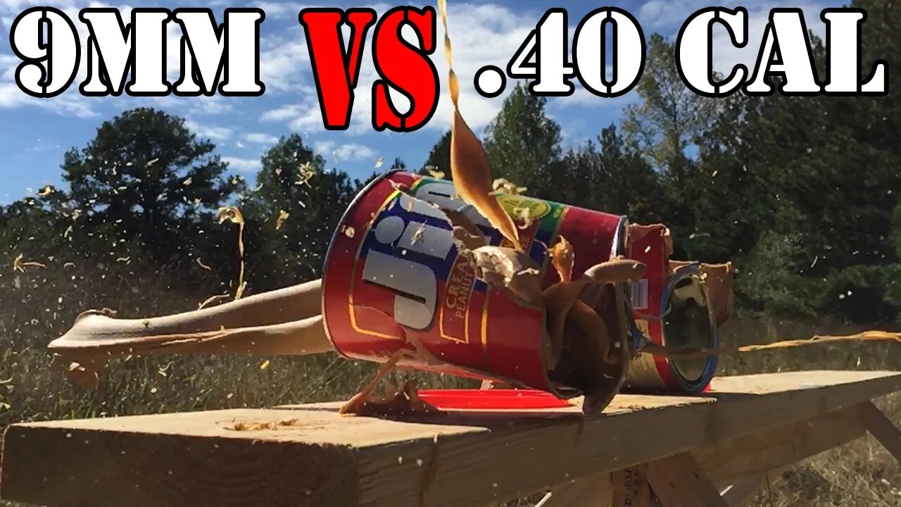 9mm vs .40 cal... Jif Test