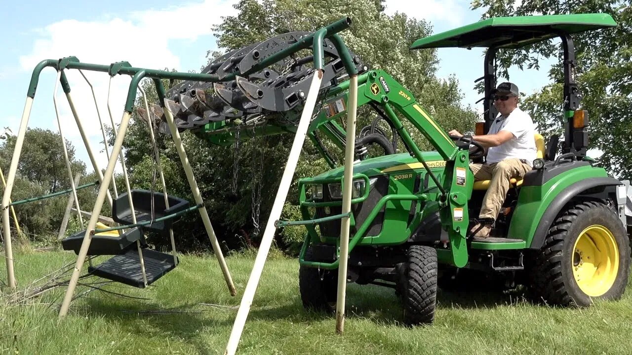 Helping A Veteran! Deere 1025R, 2038R, Ventrac & Church Friends!