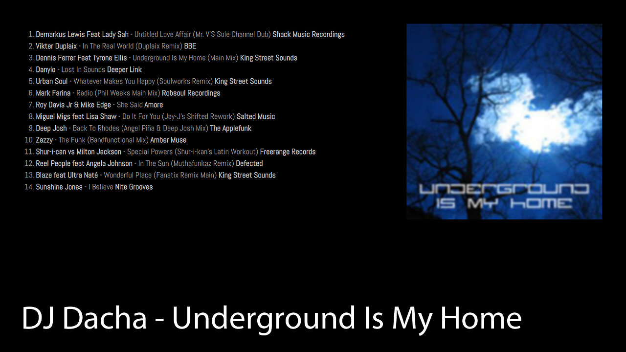 DJ Dacha - Underground Is My Home - DL036 (Real Deep House)