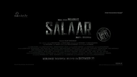 Salaar CeaseFire Telugu Trailer | Prabhas, Prashanth, Prithviraj, Shruthi, Vijay Kiragandur |Hombale