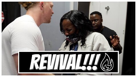 Revival in a tax office!!! Two ladies got delivered and filled with the Holy Spirit!!!