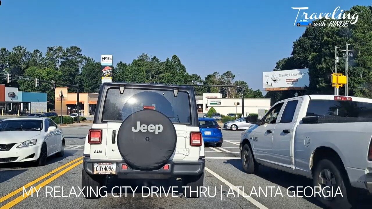 My Relaxing City Drive Thru | Atlanta Georgia