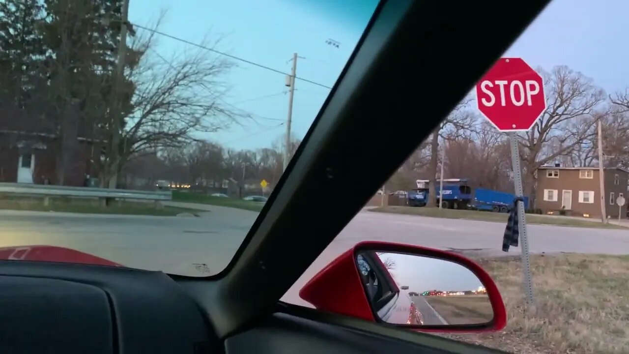 A cruise in a c4 corvette.