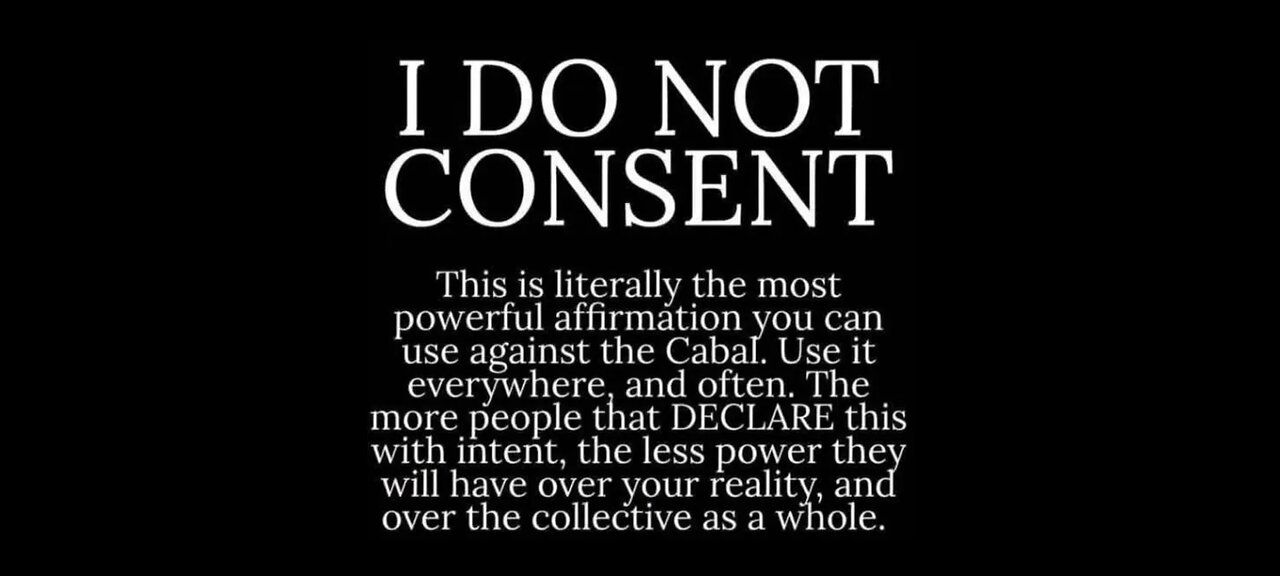 DO NOT CONSENT TO BIODIGITAL CONVERGENCE