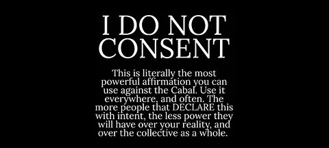 DO NOT CONSENT TO BIODIGITAL CONVERGENCE