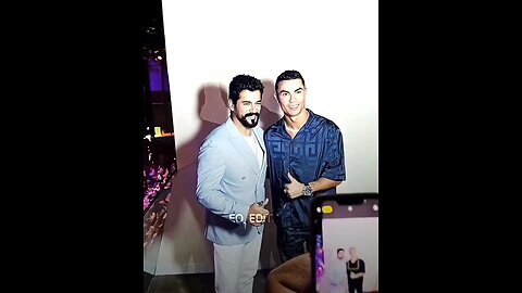 Cristiano Ronaldo with Usman Gazi