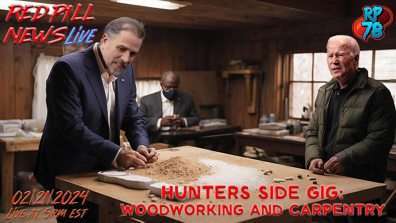 Biden DOJ Arrests Burisma Bribery Source & Hunter Moonlights as a Woodworker on Red Pill News Live