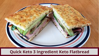 3 Ingredient Cheesy Keto Flatbread