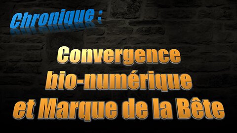 Chronique 03 - Convergence bi0numérique et la Marque de la Bête