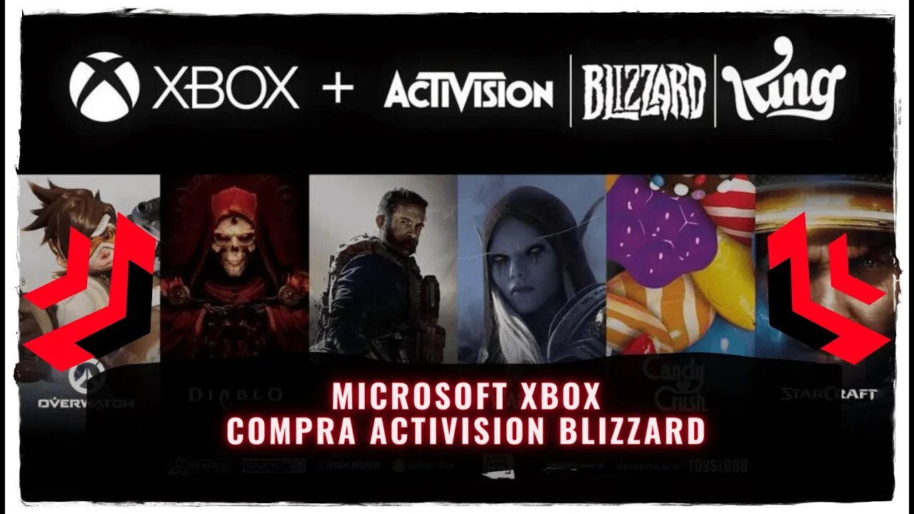 Microsoft Xbox Compra Activision Blizzard por cerca de 400 Bilhões de Reais