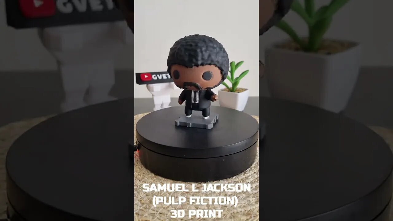 Samuel L Jackson 3D Print, Pulp Fiction #shorts #pulpfiction #samuelljackson #nickfury #3dprinting