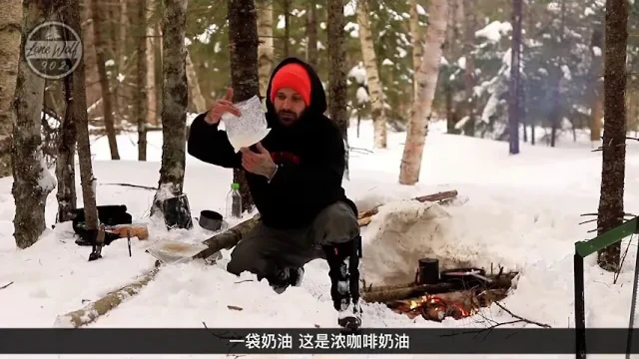 Camp in a hammock in winter 6