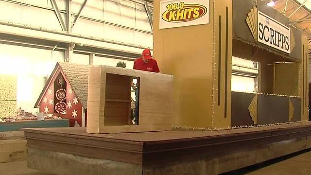 Tulsa Christmas Parade floats: Sneak peek of float in downtown parade in December