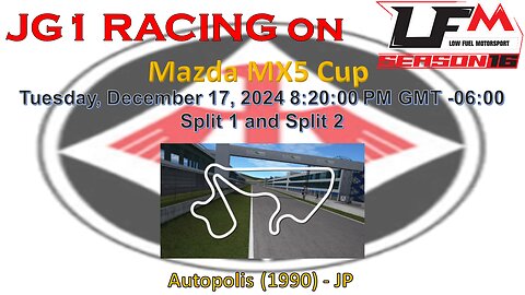 JG1 RACING on LFM - Mazda MX5 Cup - Autopolis (1990) - JP - Split 1 and 2