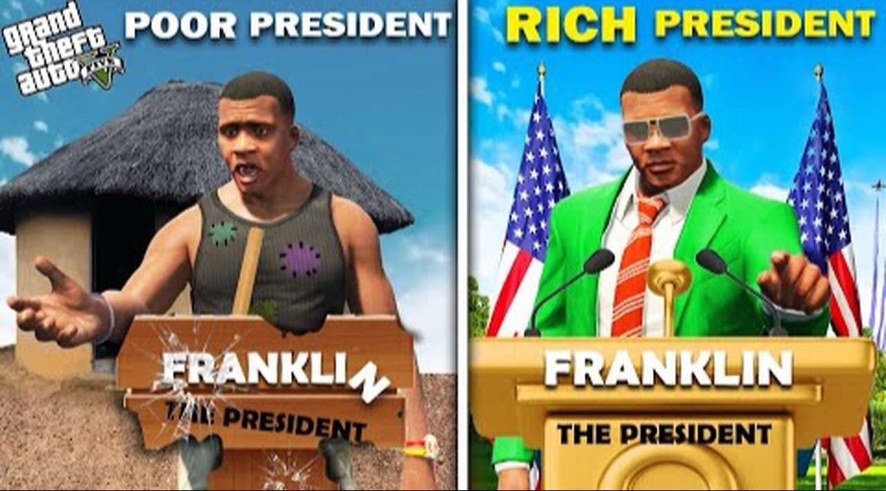 GTA 5 - Franklin Become Poor President To Rich President In Los Santos GTA 5