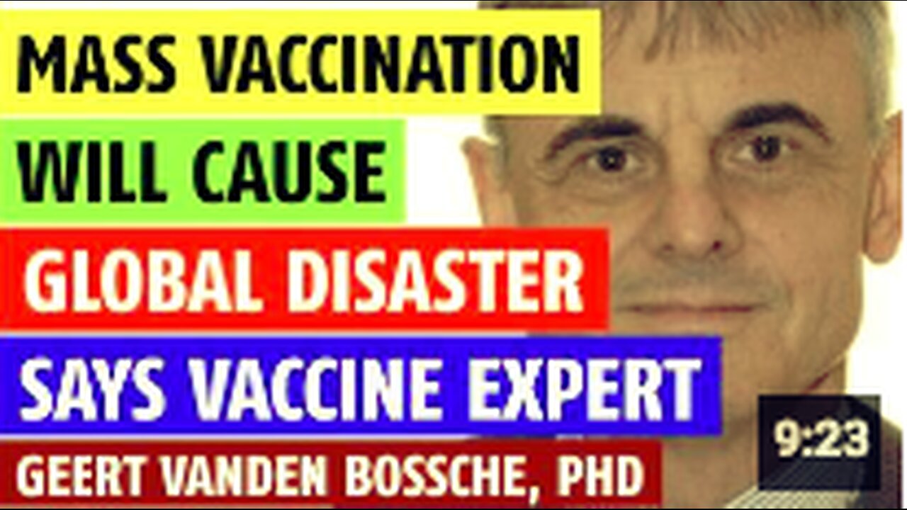 Mass vaccination will cause a global disaster says vaccine expert