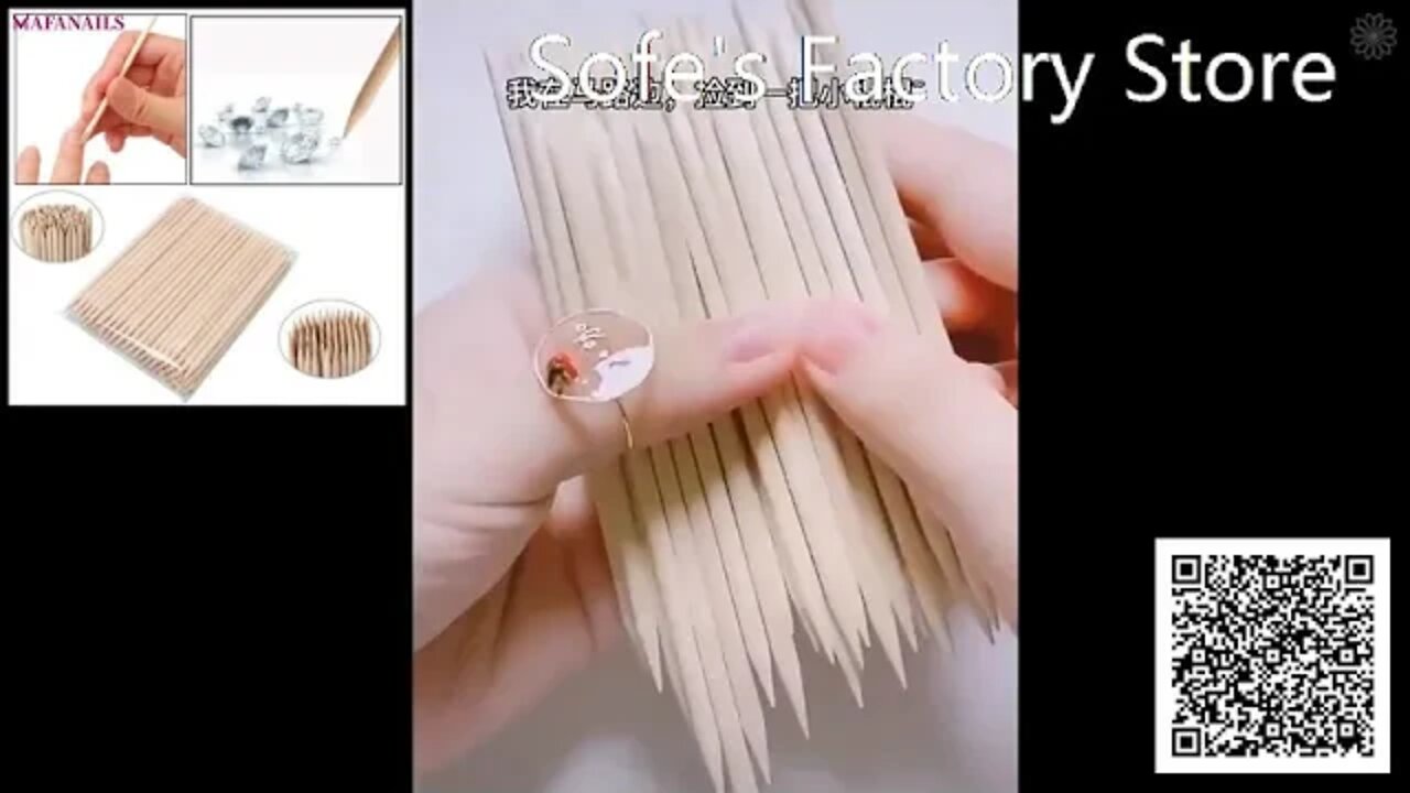 100pcs Orange Wood 2-Way Use Nail Art Cuticle Pusher Remover Pedicure Manicure Sticks Tool TRP09