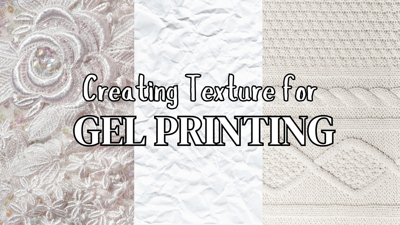 6 Common Materials to Use for Gel Printing with Texture