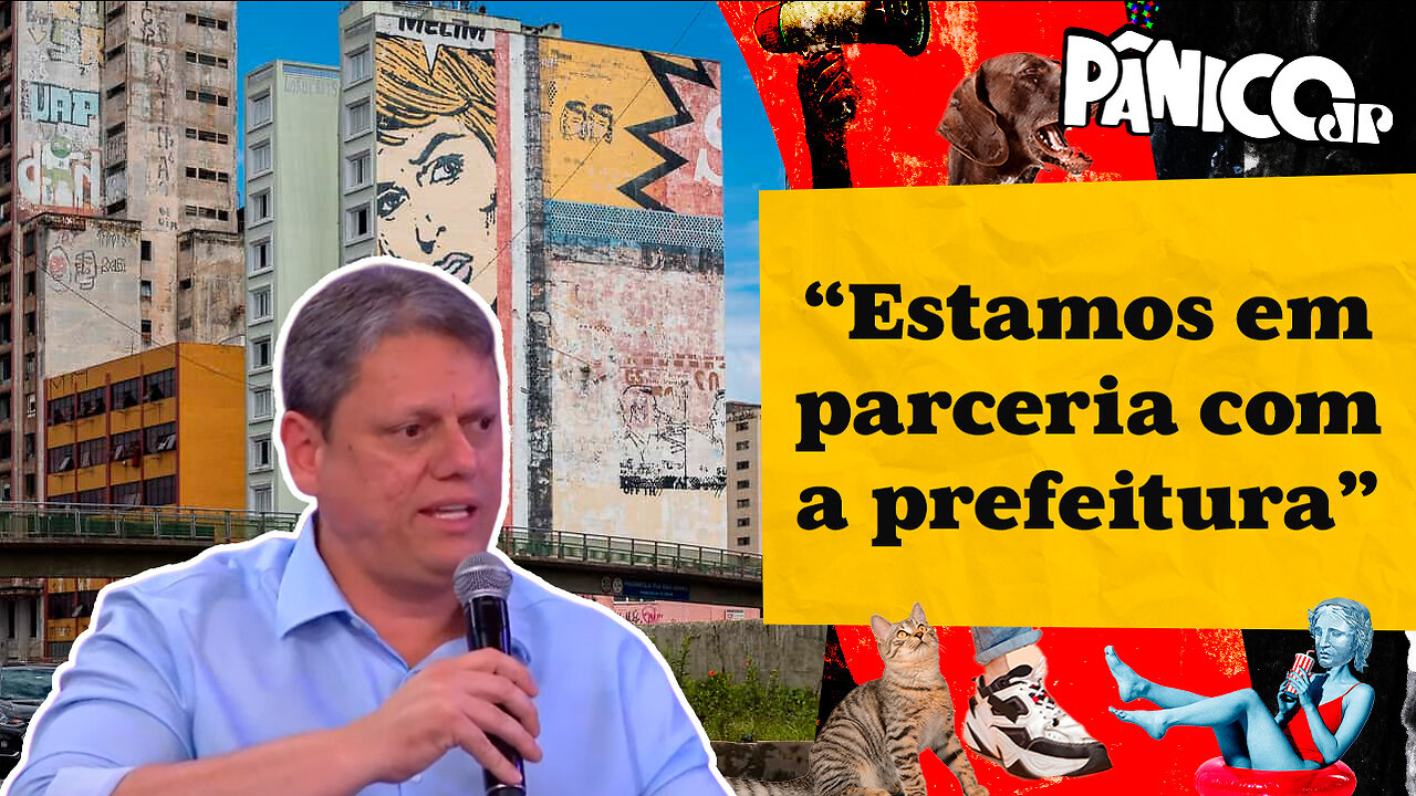 TARCÍSIO DE FREITAS REVELA PROJETOS PARA MELHORIA DO CENTRO DE SP E FIM DA CRACOLÂNDIA