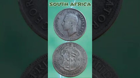 South Africa 2 Shillings 1941.#shorts #education #coinnotesz