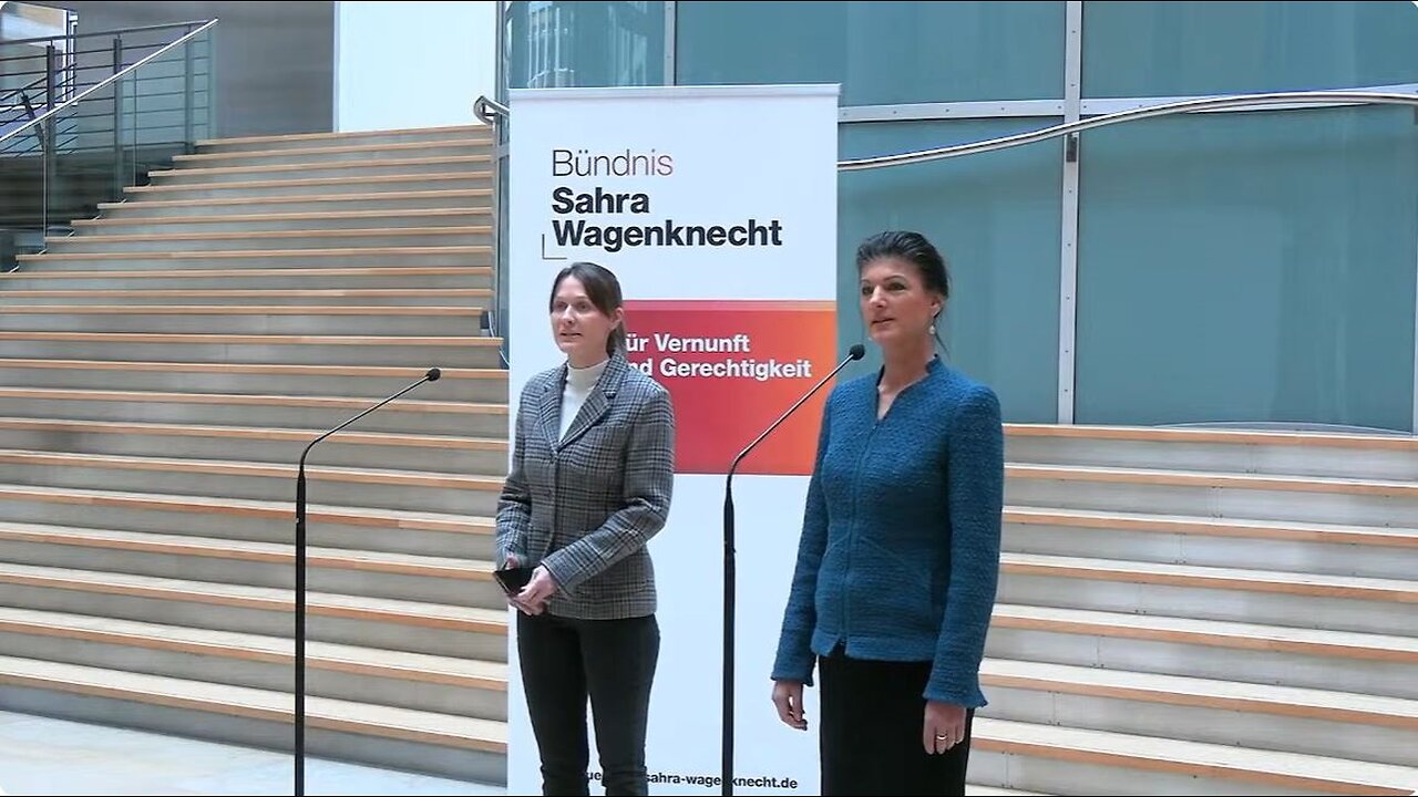 Pressestatement von Sahra Wagenknecht zur Konstituierung der BSW-Gruppe im Deutschen Bundestag