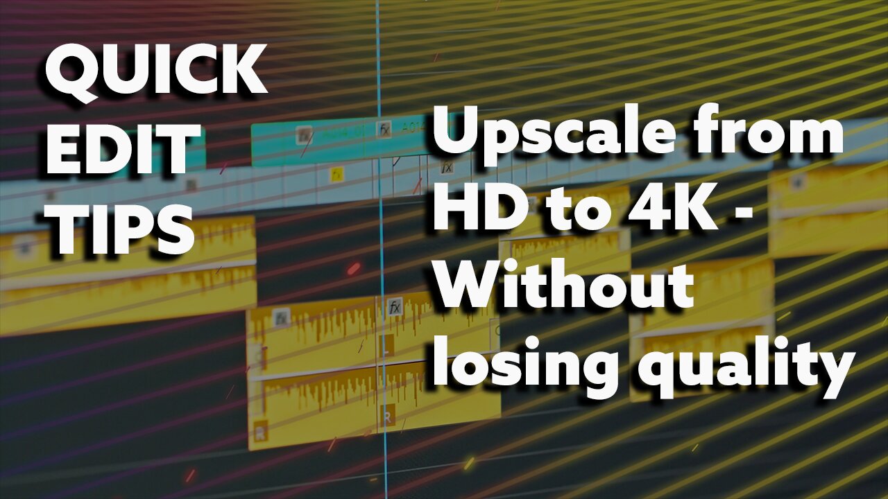 Upscale your video from HD to 4K without losing quality