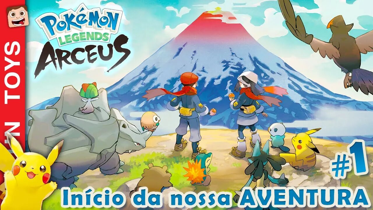 POKÉMON LEGENDS: ARCEUS #1 - Início da nossa AVENTURA! Mundo Aberto PT-BR 1080p