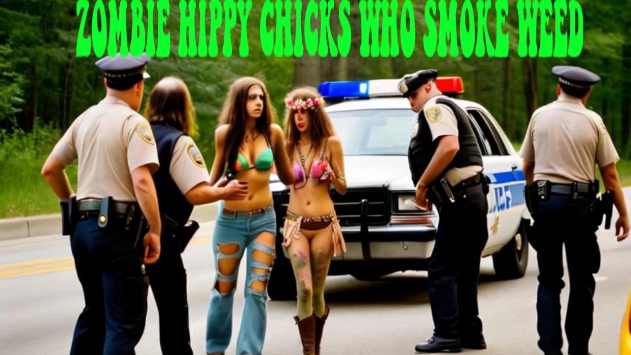 ZOMBIE HIPPY CHICKS WHO SMOKE WEED
