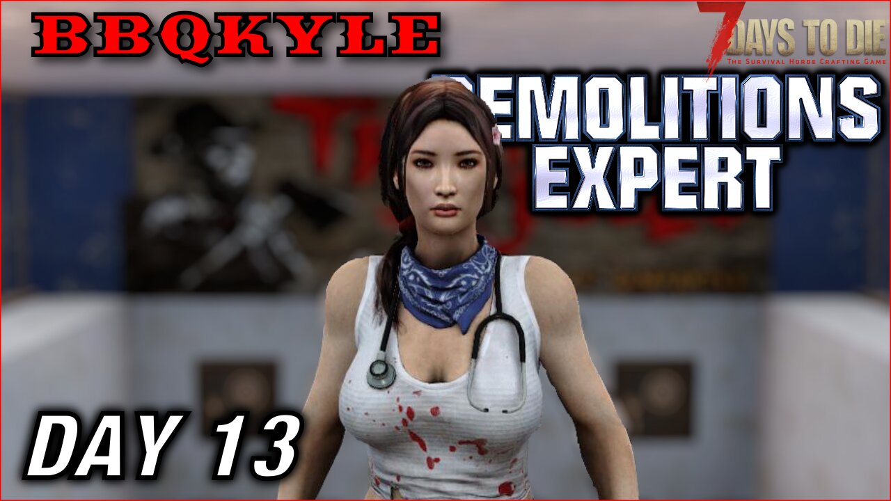 Trying to get on Jen's good side. (7 Days to Die - Demolitions Expert: Day 13)