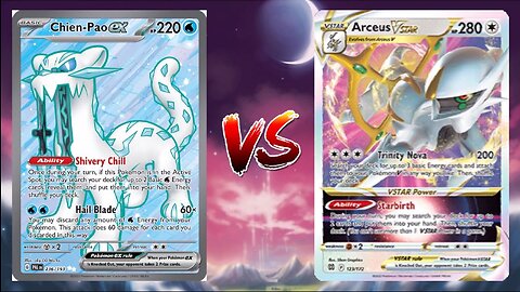 Pokemon TCG Live Chien-Pao EX Baxcalibur VS Arceus VSTAR Giratina VSTAR!!