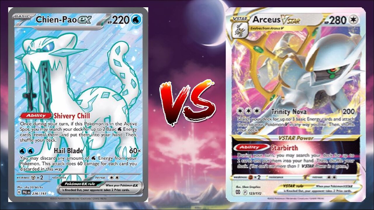 Pokemon TCG Live Chien-Pao EX Baxcalibur VS Arceus VSTAR Giratina VSTAR!!