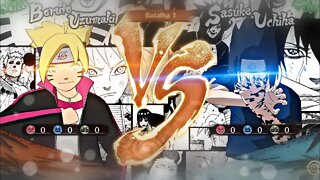 Boruto Sage Mode vs Sasuke Curse Mark - Storm 4 Road to boruto Dublado