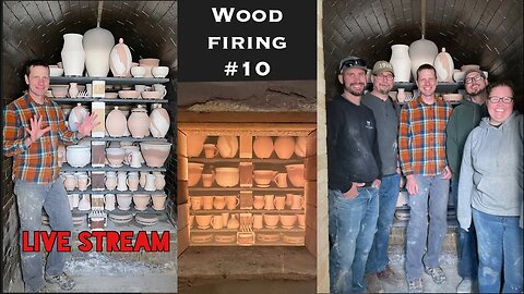 Wood Firing #10 - 1700+ Degrees - Live Stream