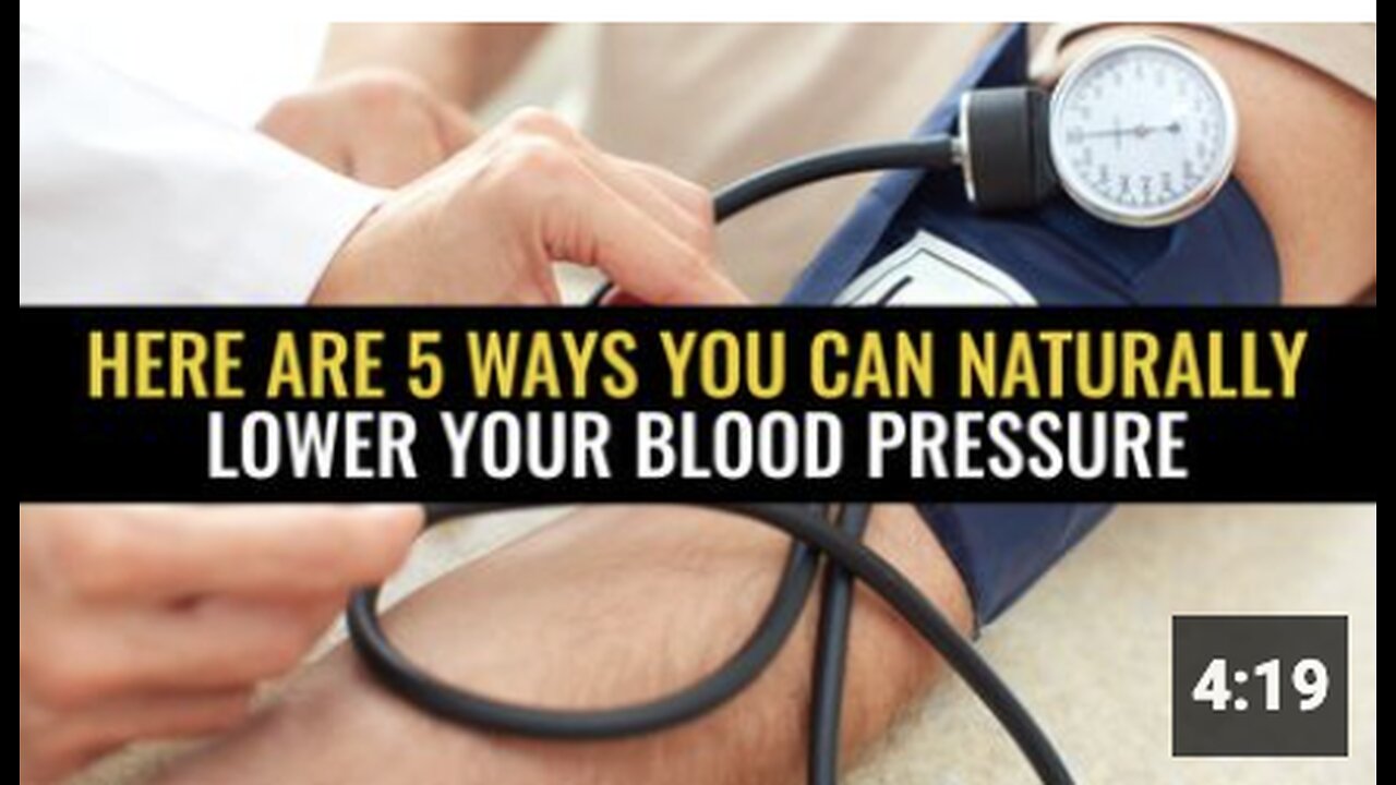 Here are 5 ways you can naturally lower your blood pressure