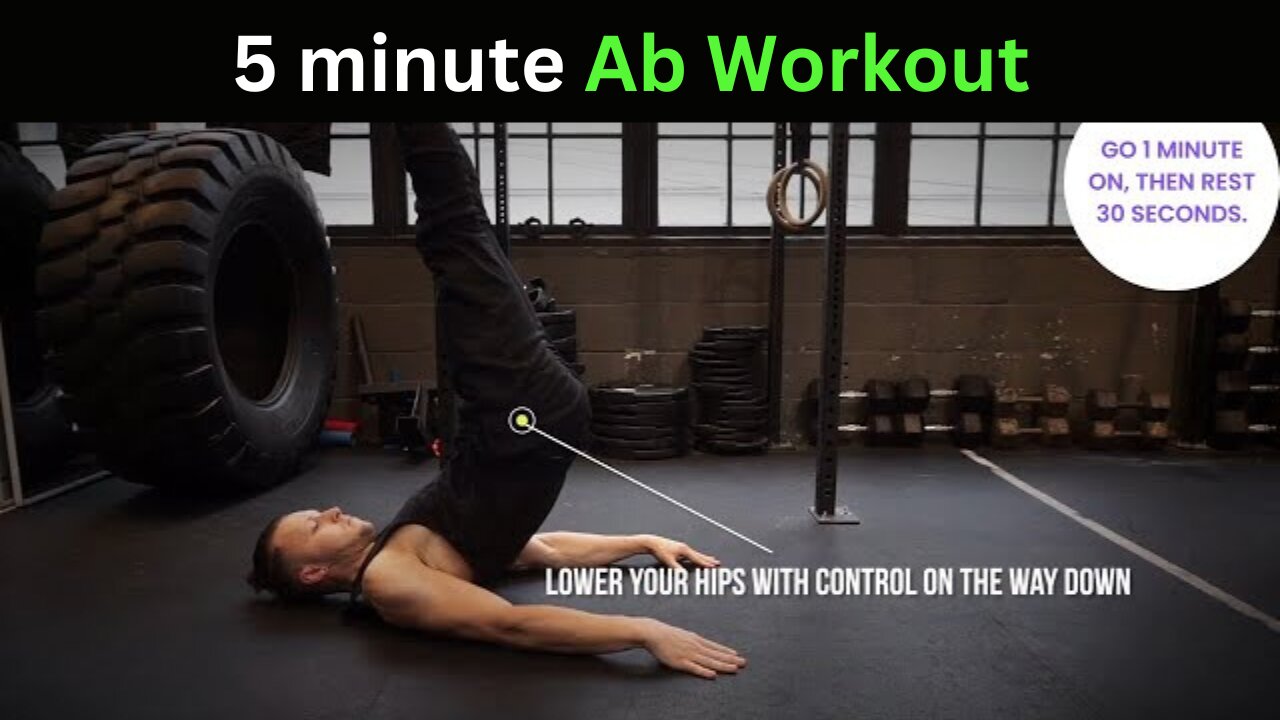 5 minute Ab Workout (Upper Abs, Lower Abs, Obliques)