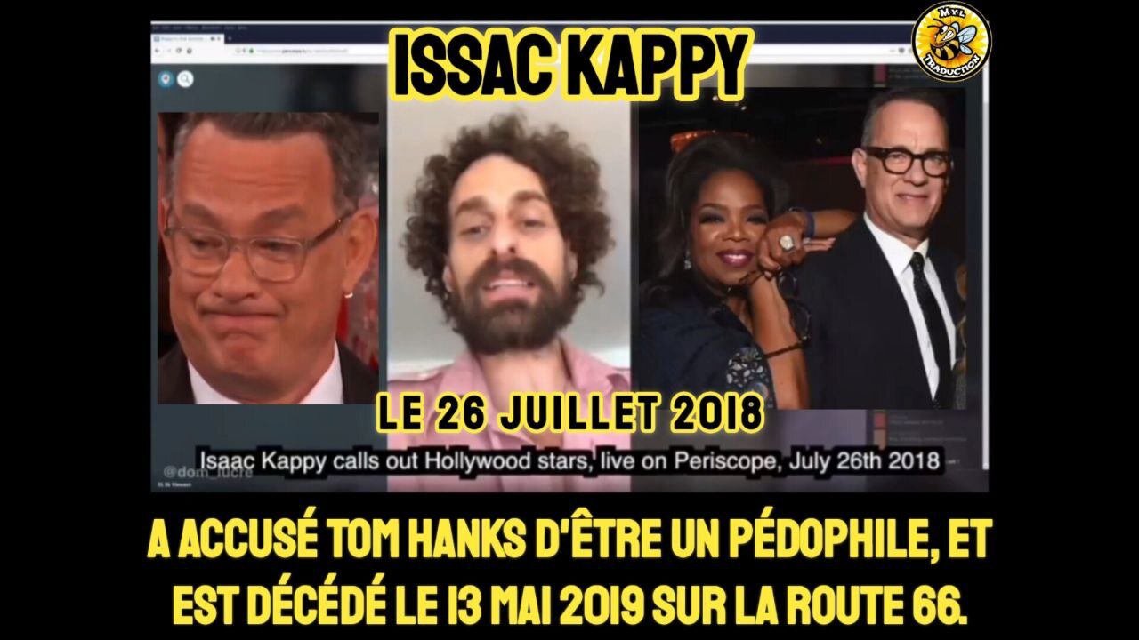 Le 26 juillet 2018, l'acteur de renom Issac Kappy a accusé Tom Hanks d'être un pédophile.