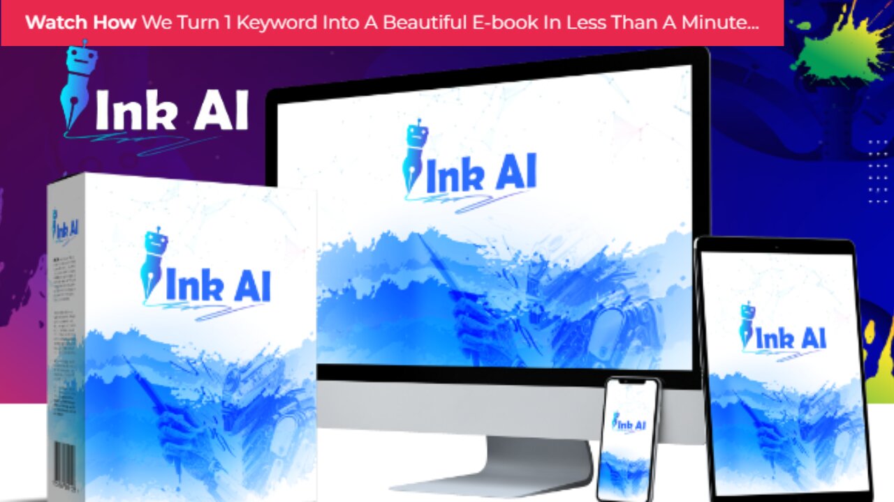 INK AI | Turn Any Url, Website, Blog, Question Or A Keyword Into A Fully Designed Ebook Or Flipbook