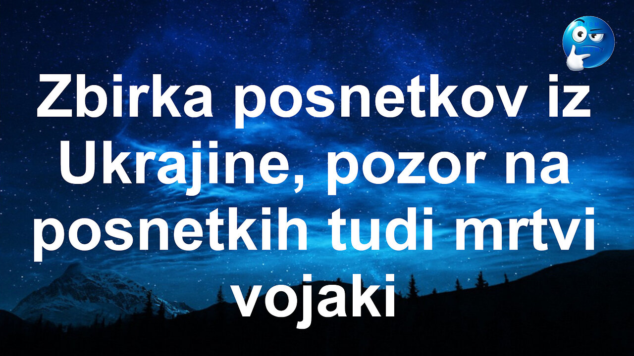 Zbirka posnetkov iz Ukrajine, pozor na posnetkih tudi mrtvi vojaki