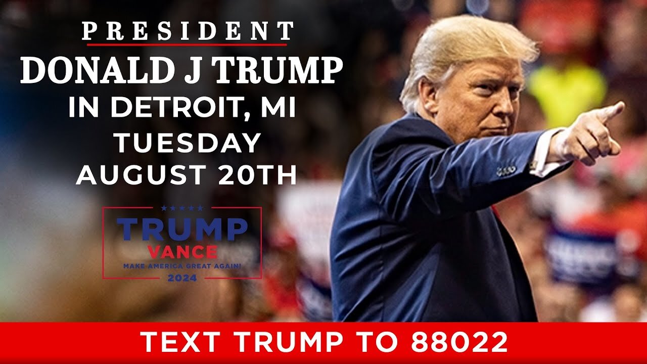 President Trump in Detroit, MI