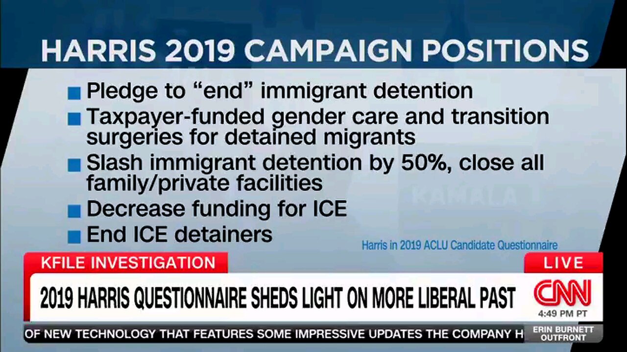 CNN discusses Kamala past views, inc taxpayer-funded gender transition surgeries for illegal aliens