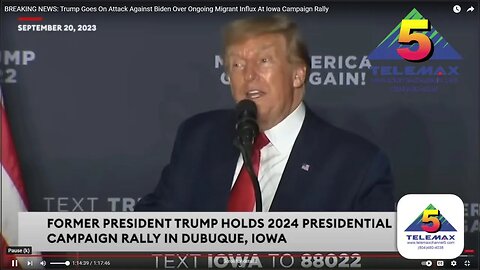 PRESIDENT TRUMP GOES ON ATTACK PRESIDENT BIDEN OVER ONGOING MIGRANT