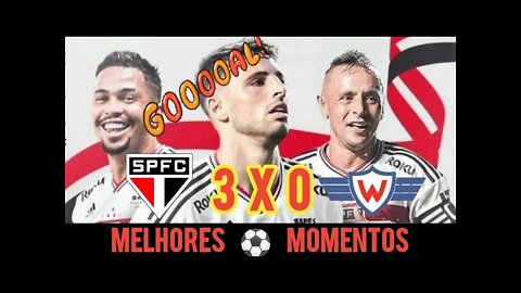 São Paulo 3x0 Jorge Wilstermann / Gols e Melhores Momentos / Hoje - Copa Sul Americana 2022