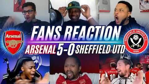 ARSENAL FANS REACTION TO ARSENAL 5-0 SHEFFIELD | NKETIAH HATTRICK