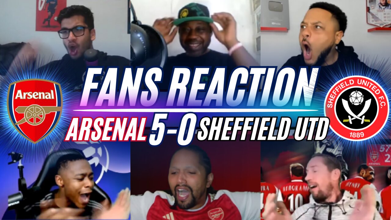 ARSENAL FANS REACTION TO ARSENAL 5-0 SHEFFIELD | NKETIAH HATTRICK