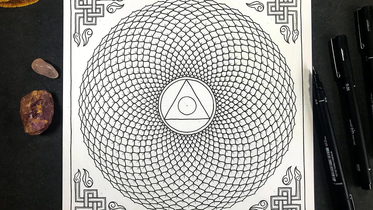 How to Draw the Crown Chakra Using Geometry