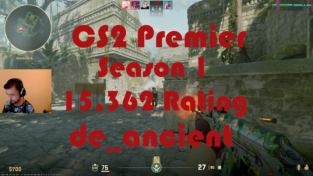 CS2 Premier Matchmaking - Season 1 - 14,999 Rating - de_ancient