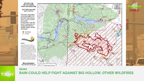 Rain could help fight against Big Hollow, other wildfires