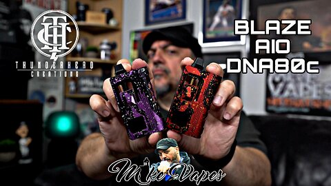 Blaze AIO DNA80c & New Blaze Rba Double Sliding glass Tanks! MikeVapes